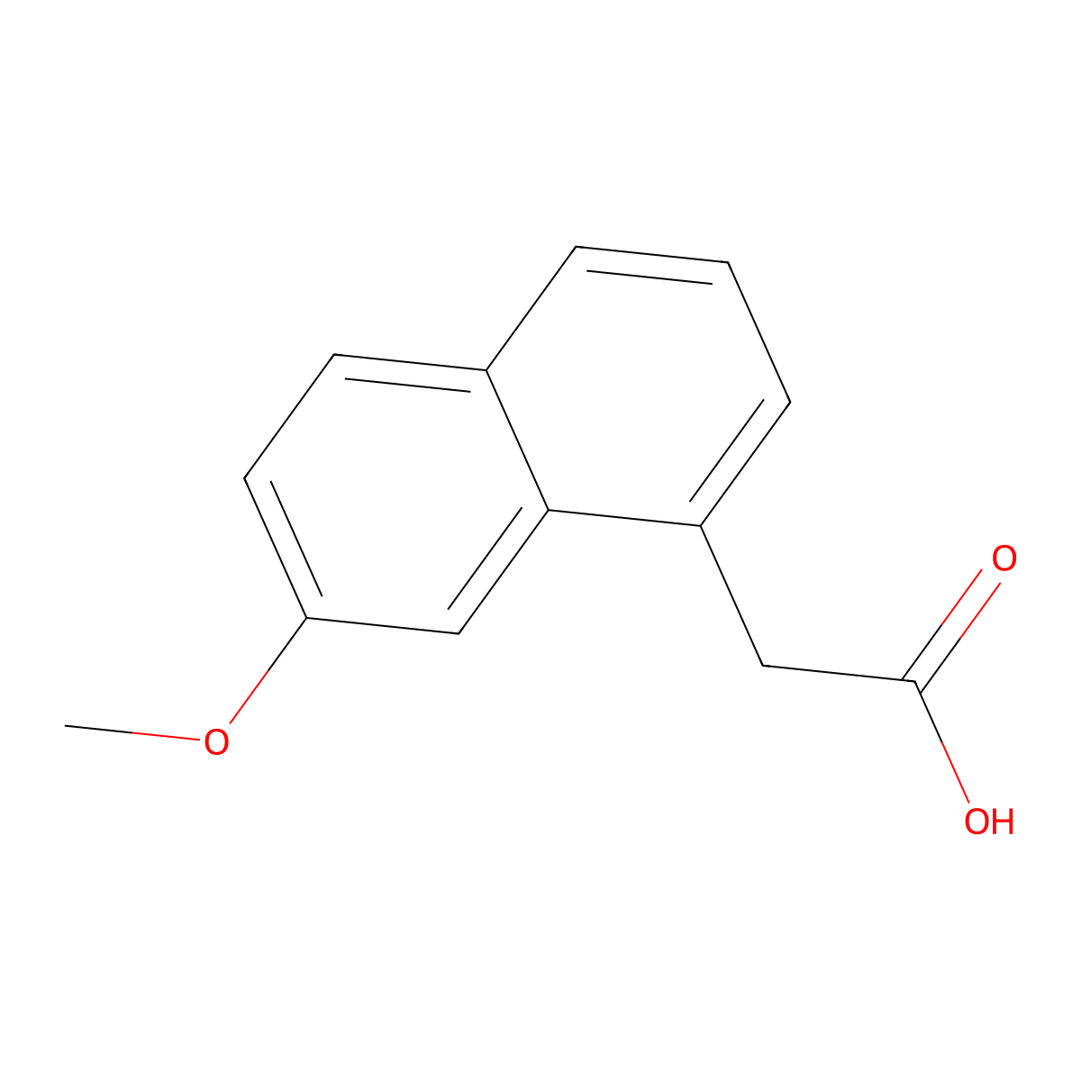 2-(7-Methoxynaphthalen-1-yl)acetic acid molecular structure, CAS 6836-22-2