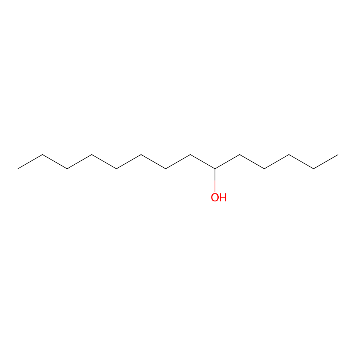 6-Tetradecanol molecular structure, CAS 6836-39-1