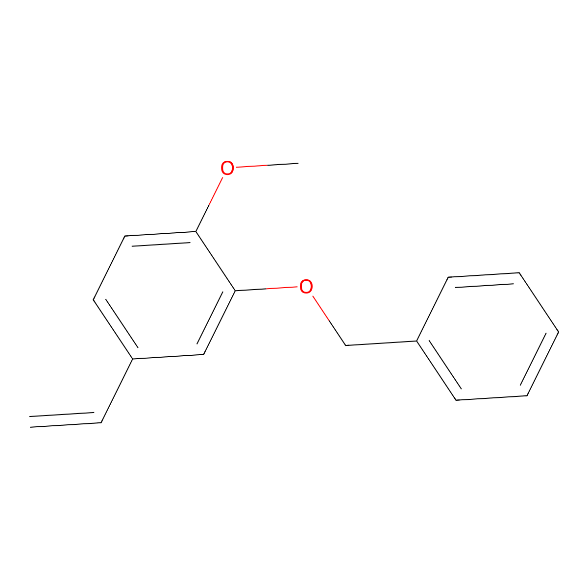 2-(Benzyloxy)-1-methoxy-4-vinylbenzene molecular structure, CAS 68360-39-4