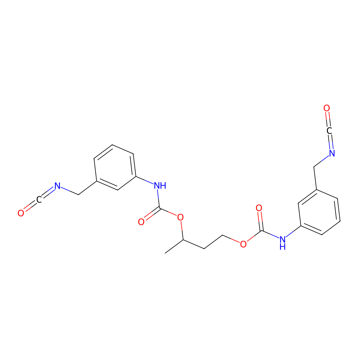 1-Methyl-1,3-propanediyl(5-isocyanato-2(or 4)-methylphenyl)carbamate molecular structure, CAS 68366-14-3