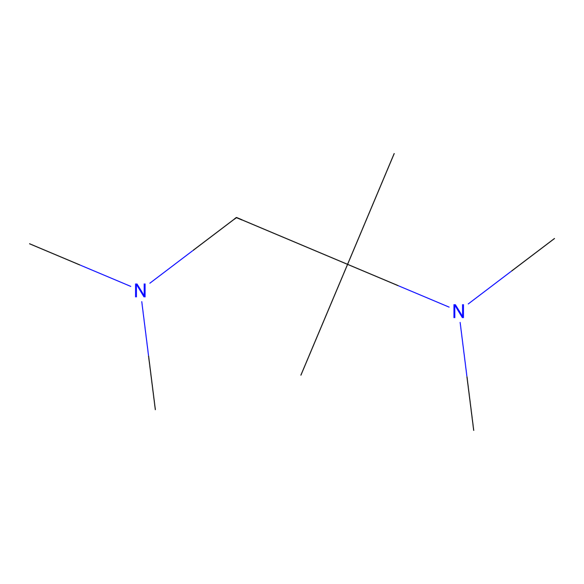 1,2-Propanediamine, N1,N1,N2,N2,2-pentamethyl- molecular structure, CAS 68367-53-3
