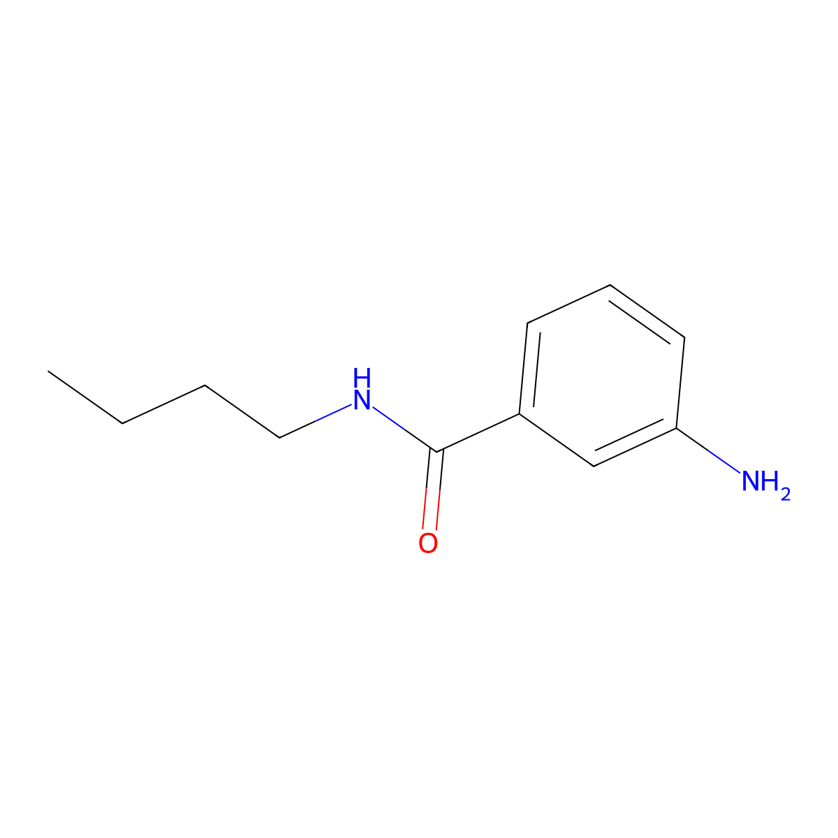 3-amino-N-butylbenzamide molecular structure, CAS 6837-99-6