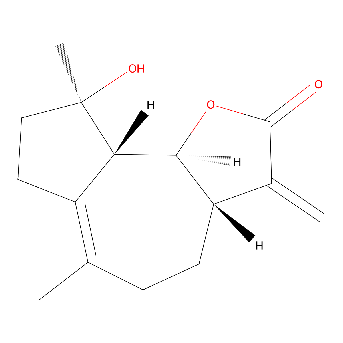 Micheliolide molecular structure, CAS 68370-47-8