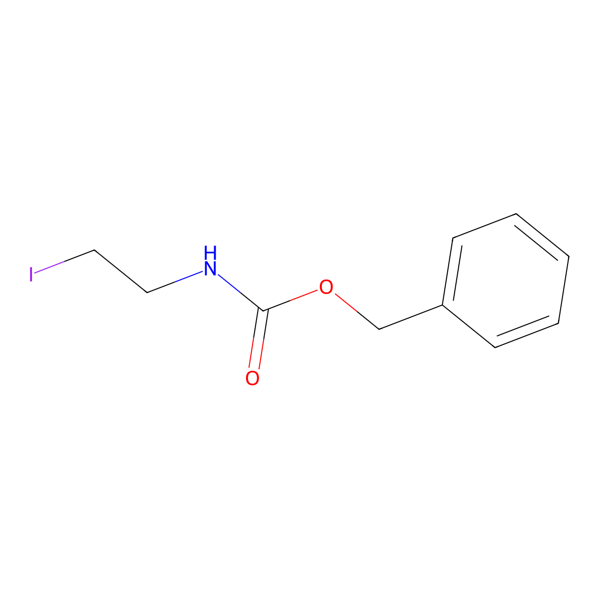 Benzyl (2-iodoethyl)carbamate molecular structure, CAS 68373-12-6