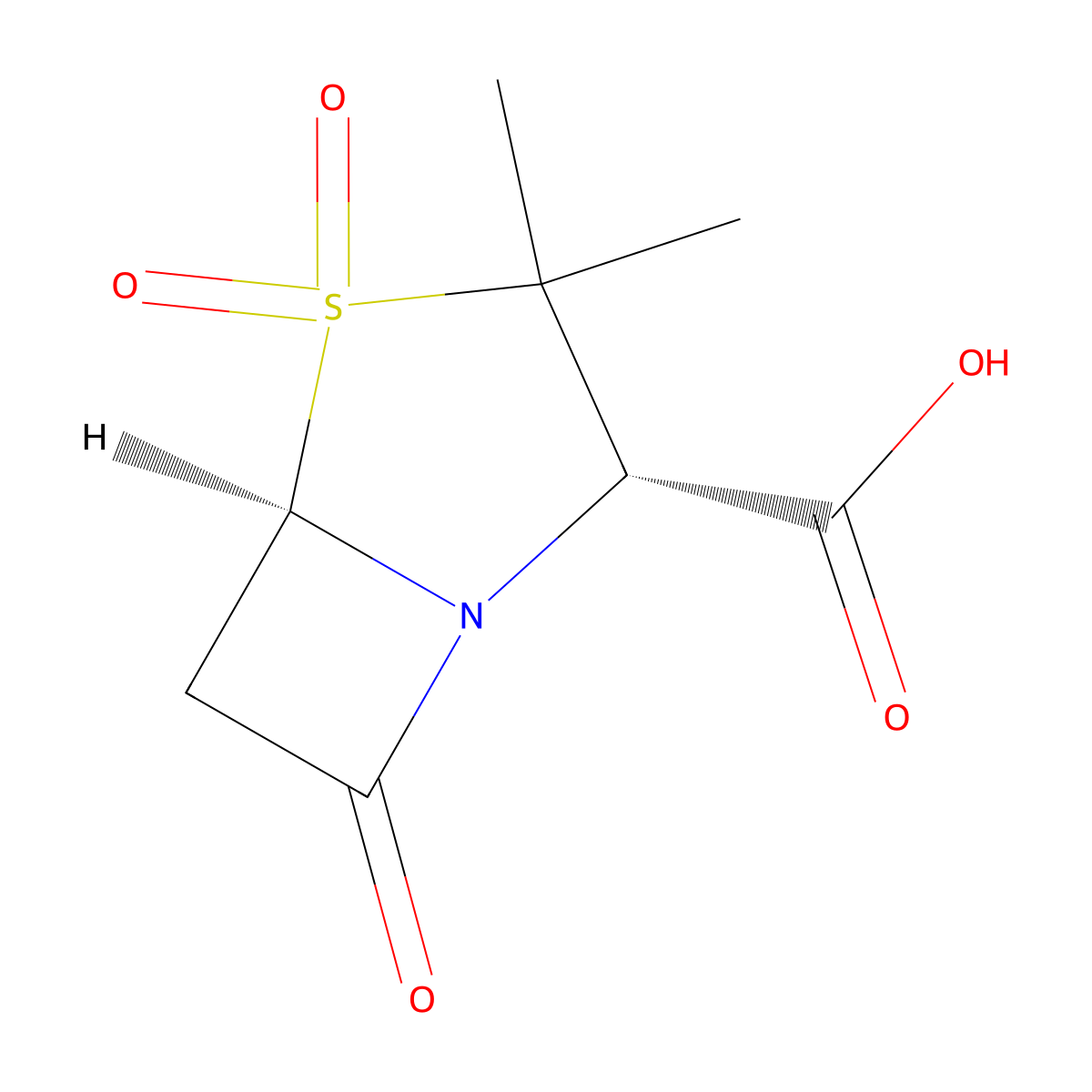 Sulbactam molecular structure, CAS 68373-14-8