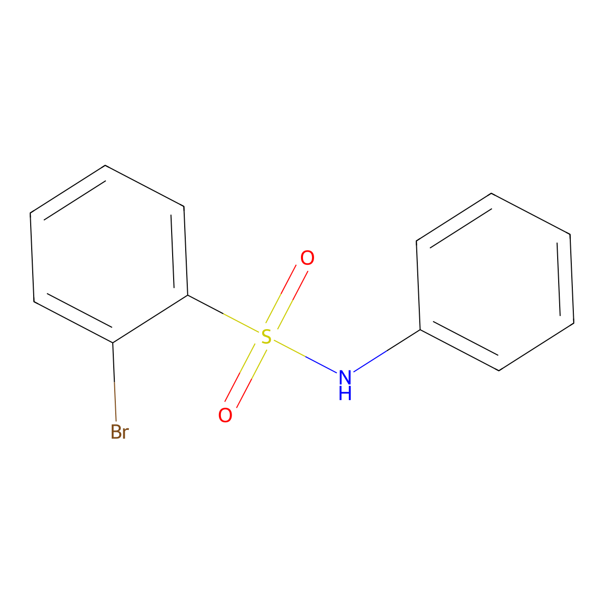 N-phenylbromo-benzenesulfonamide molecular structure, CAS 683739-37-9