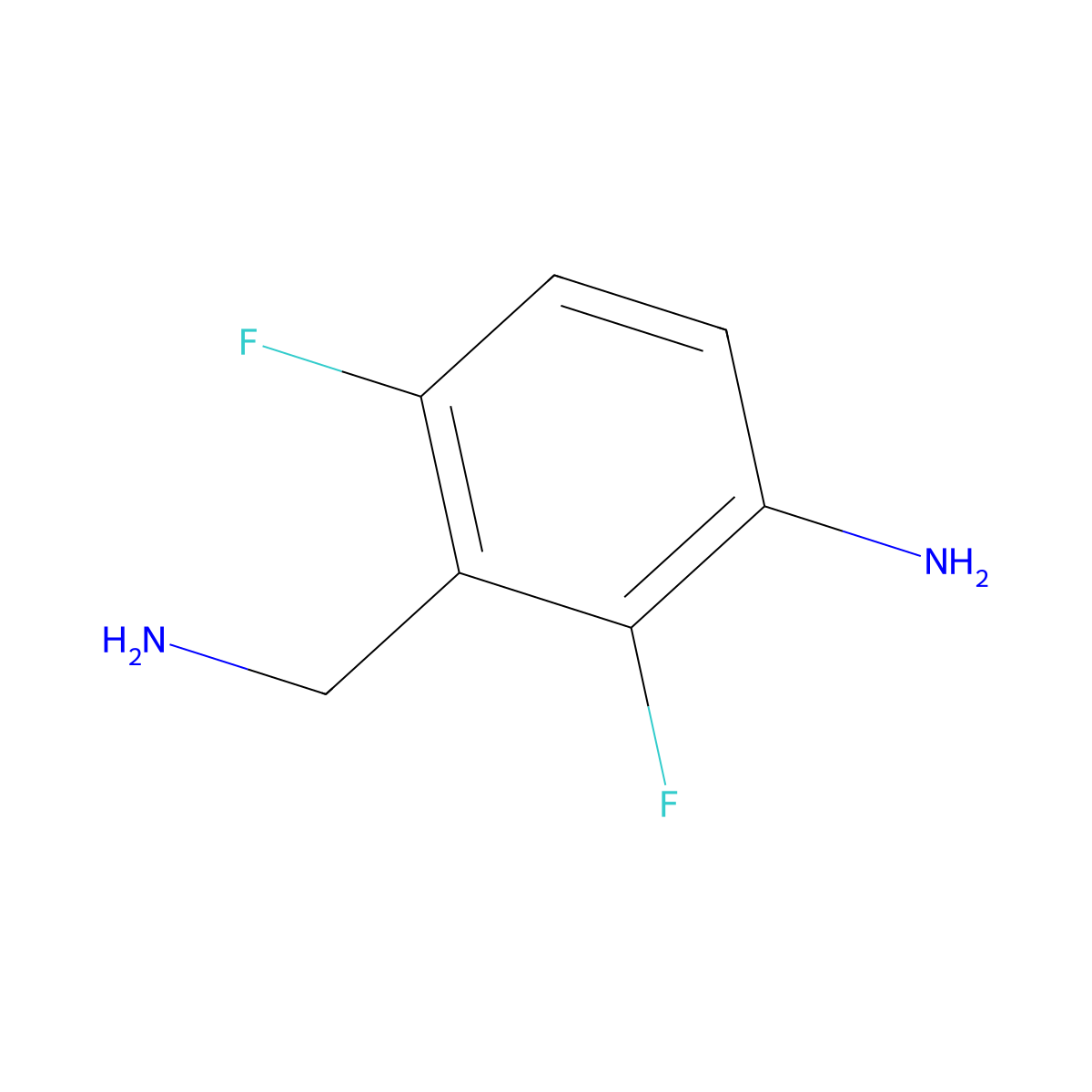 3-(Aminomethyl)-2,4-difluoroaniline molecular structure, CAS 683744-94-7