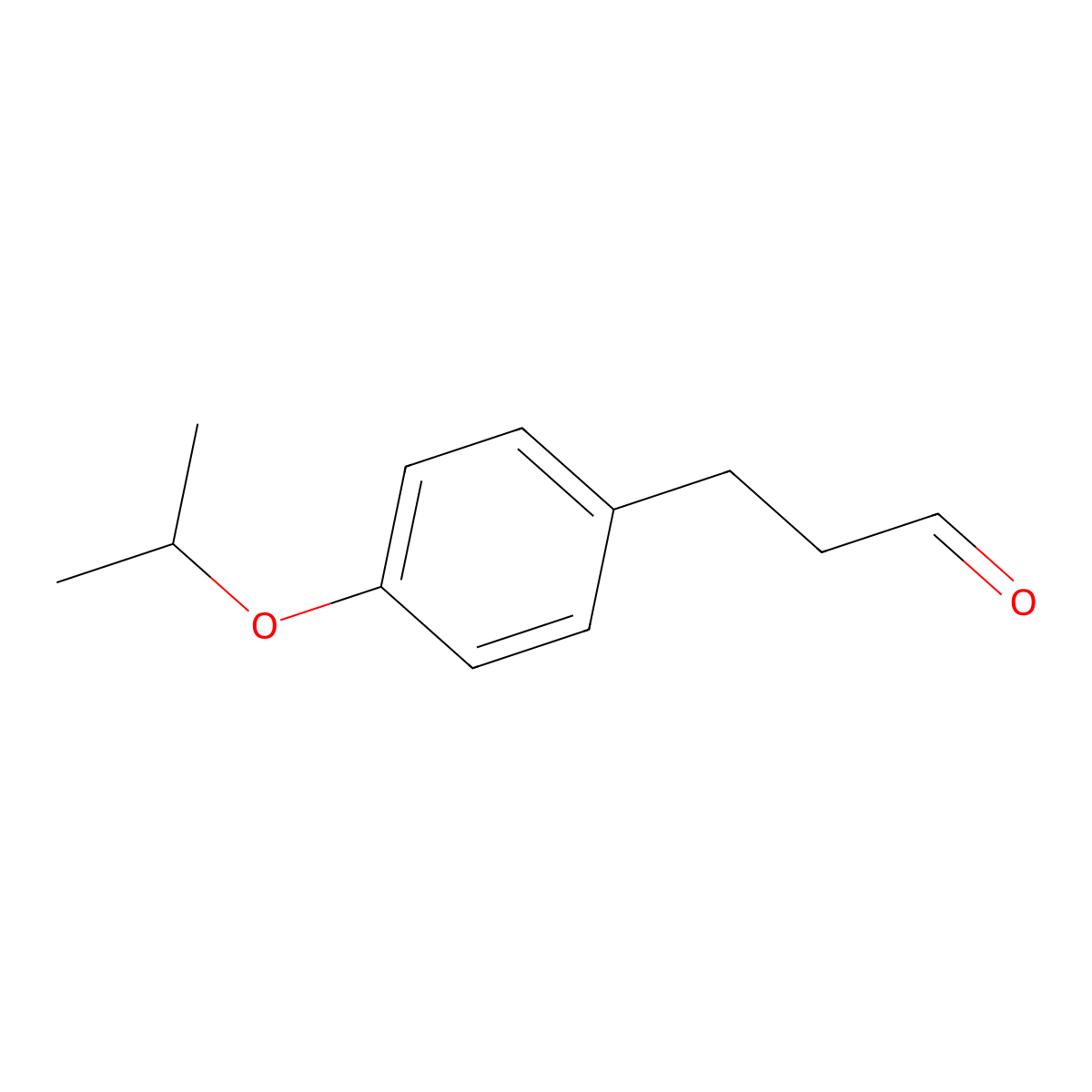 4-(1-Methylethoxy)benzenepropanal molecular structure, CAS 683746-78-3