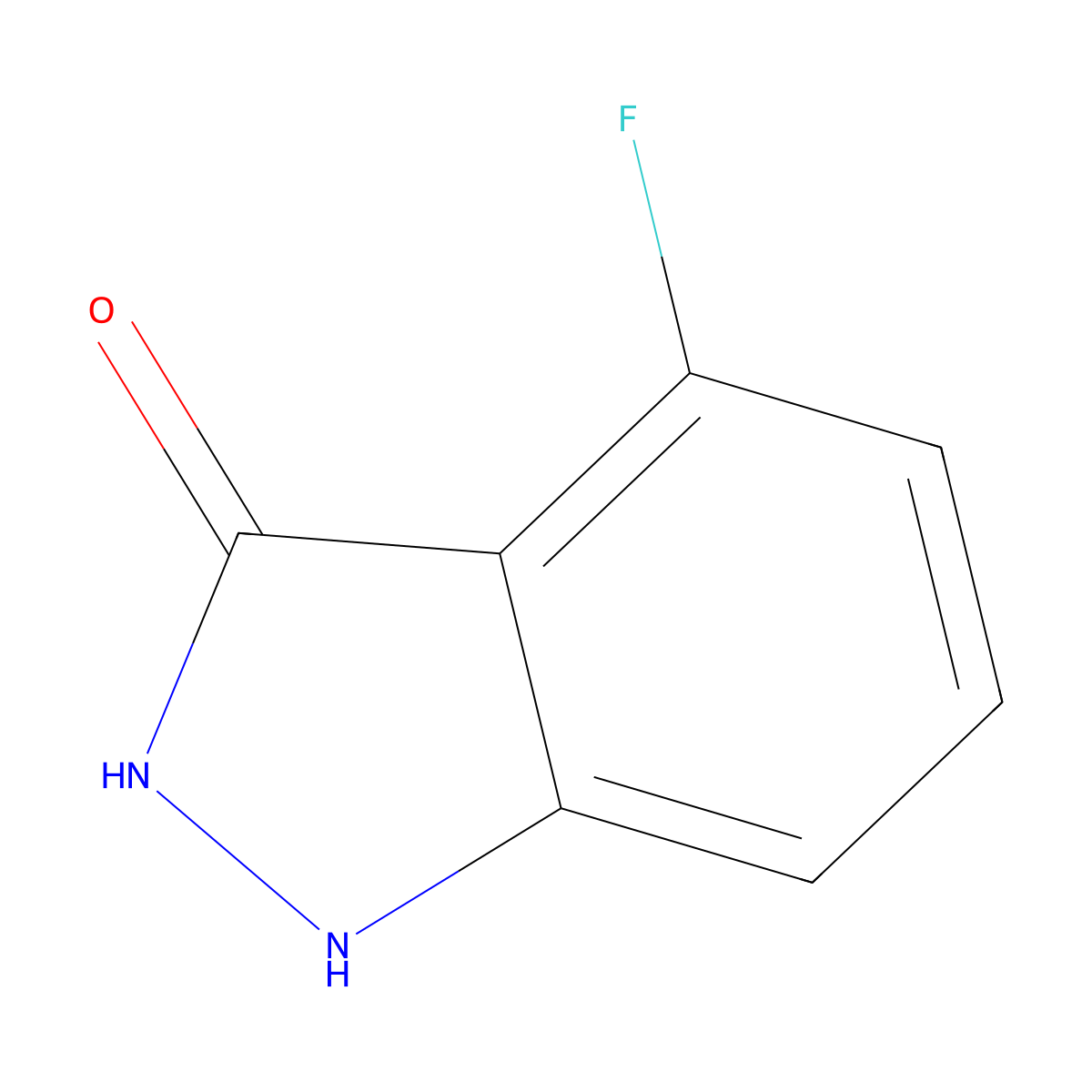 4-fluoro-1H-indazol-3-ol molecular structure, CAS 683748-50-7