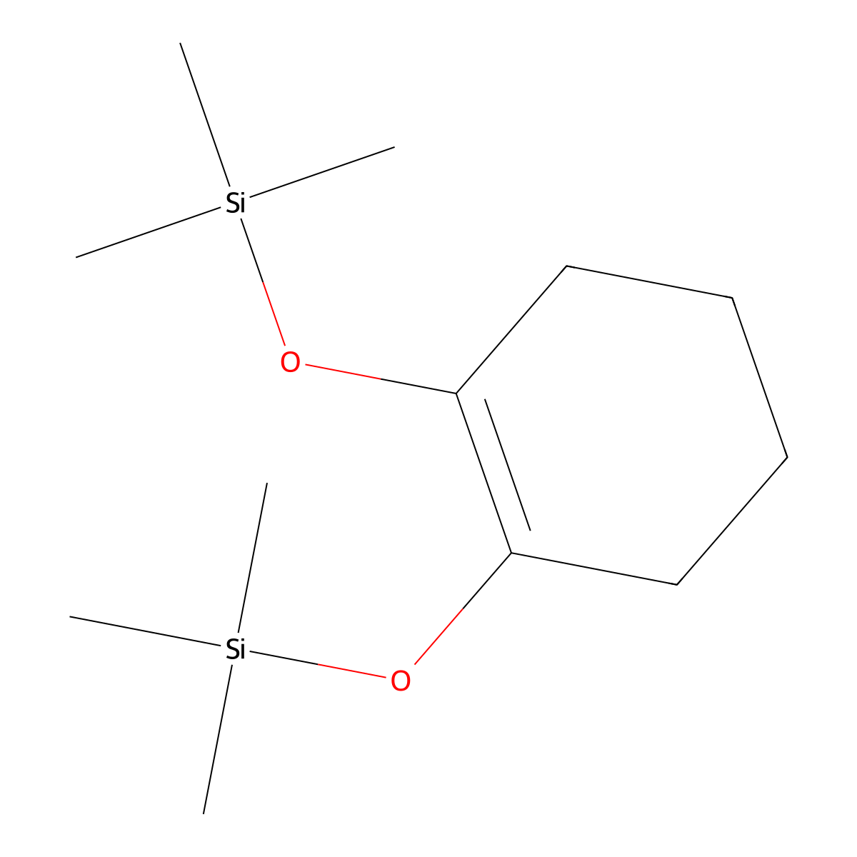 1,2-Bistrimethylsilyloxy cyclohexene molecular structure, CAS 6838-67-1