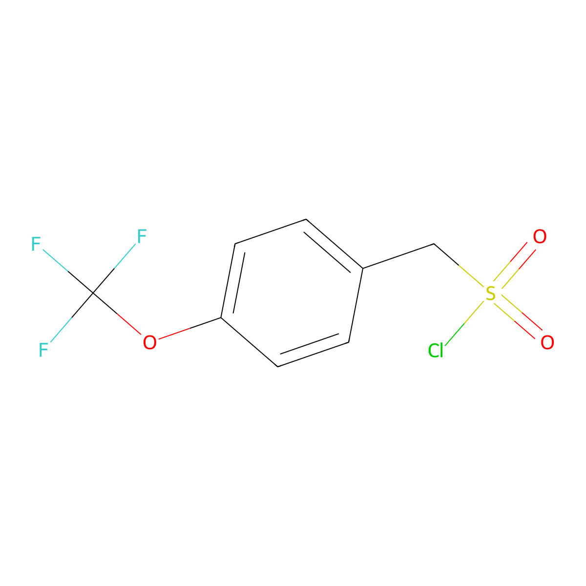 4-(Trifluoromethoxy)phenylmethanesulfonyl chloride molecular structure, CAS 683813-55-0