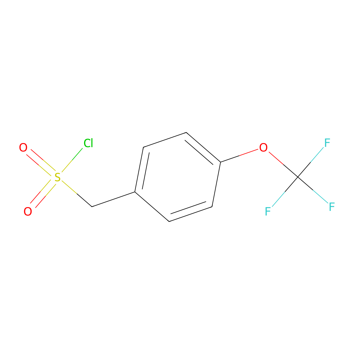 4-(Trifluoromethoxy)phenylmethanesulfonyl chloride molecular structure, CAS 683813-55-0