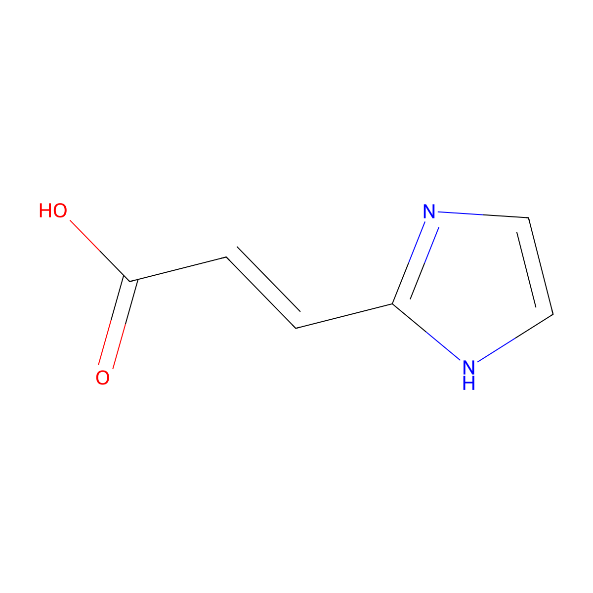 3-(1H-Imidazol-2-yl)prop-2-enoic acid molecular structure, CAS 683816-01-5