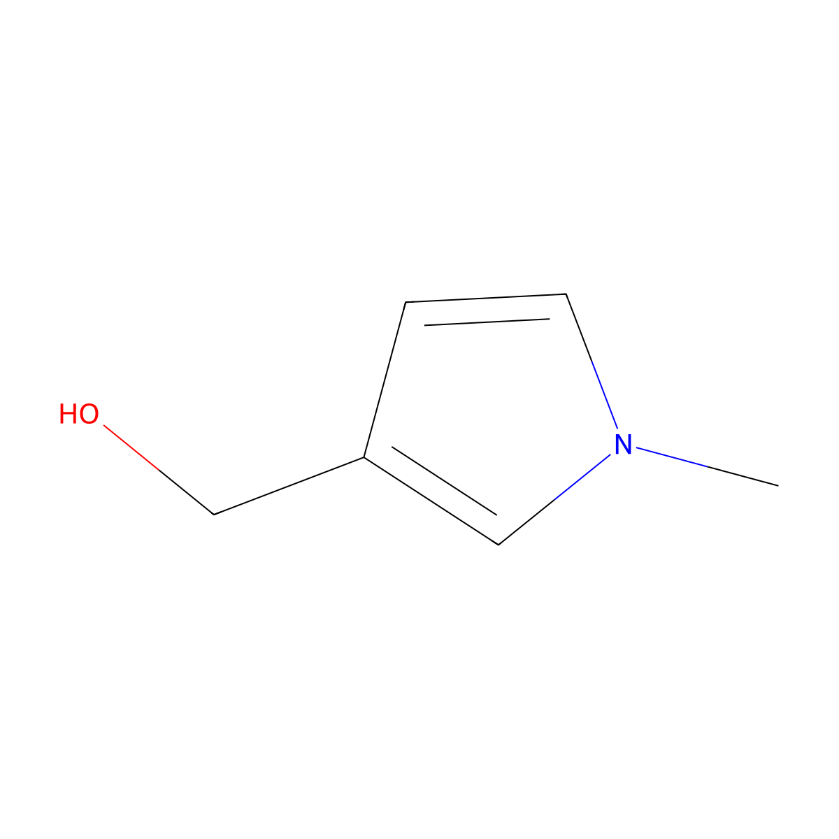 1-Methylpyrrole-3-methanol molecular structure, CAS 68384-83-8