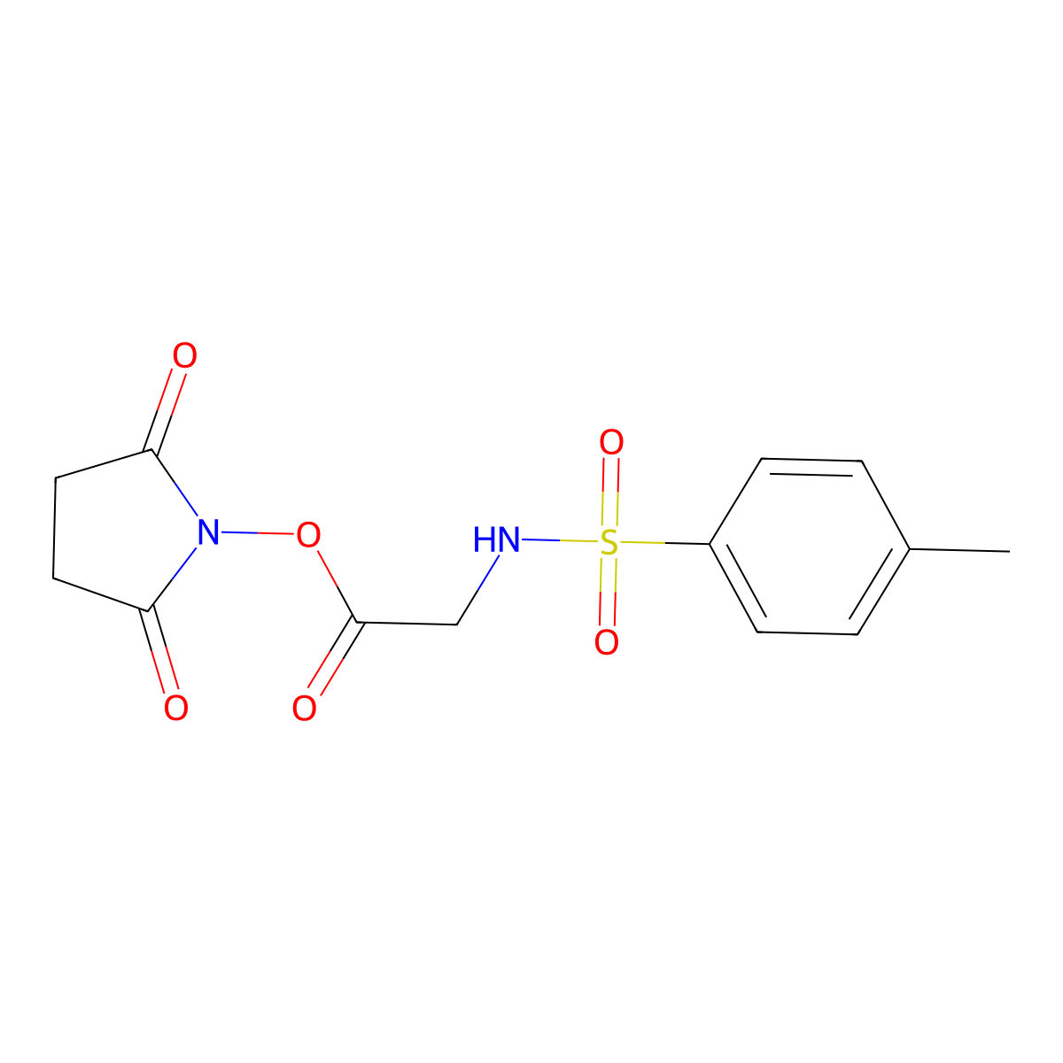 Tos-Gly-OSu molecular structure, CAS 68385-26-2
