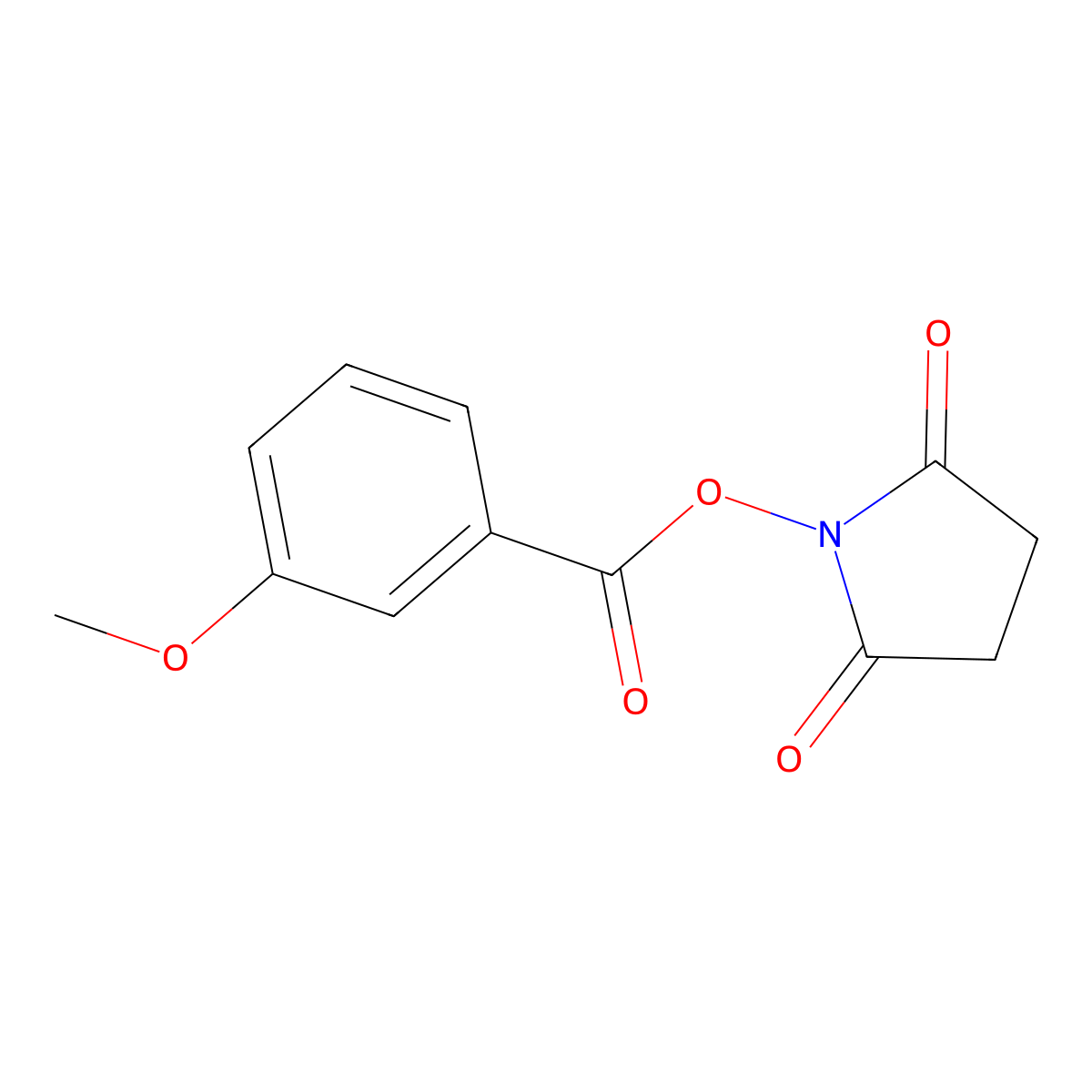 2,5-Pyrrolidinedione, 1-[(3-methoxybenzoyl)oxy]- molecular structure, CAS 68388-07-8