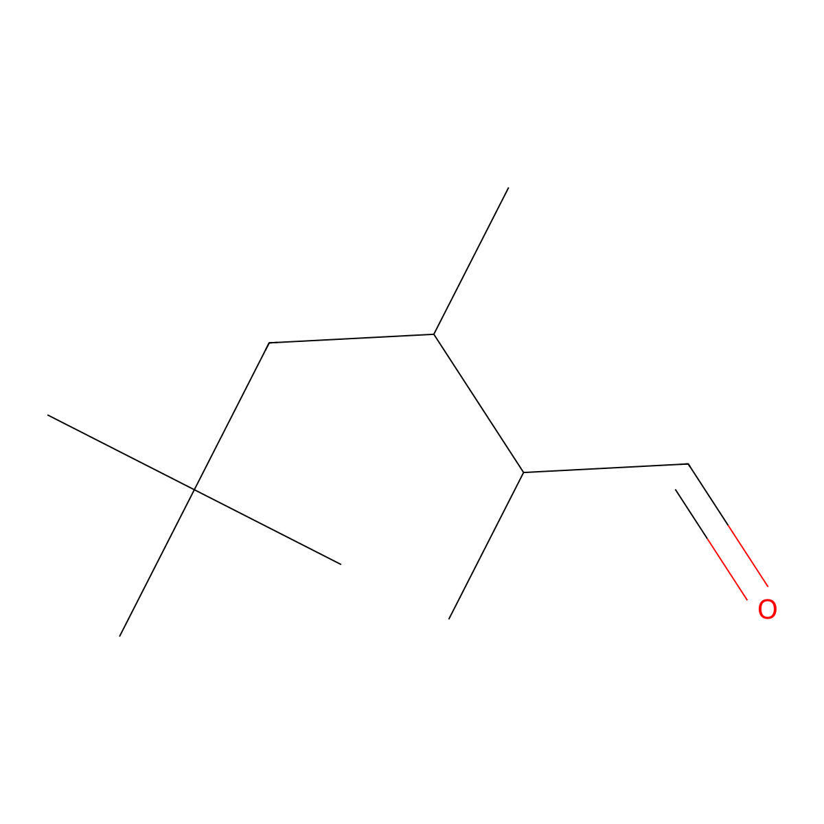 Hexanal, 2,3,5,5-tetramethyl- molecular structure, CAS 68391-29-7