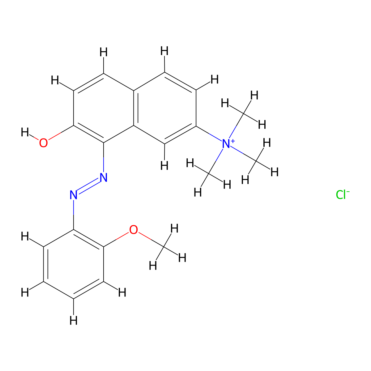 Basic Red 76 molecular structure, CAS 68391-30-0