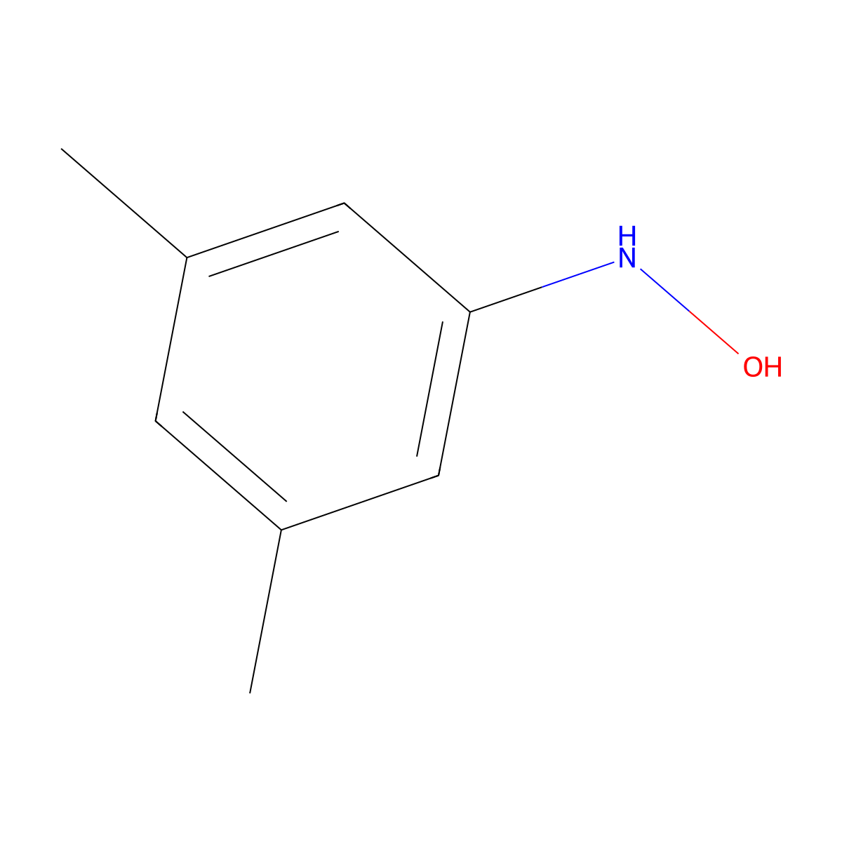 3,5-Dimethylphenylhydroxylamine molecular structure, CAS 68395-77-7