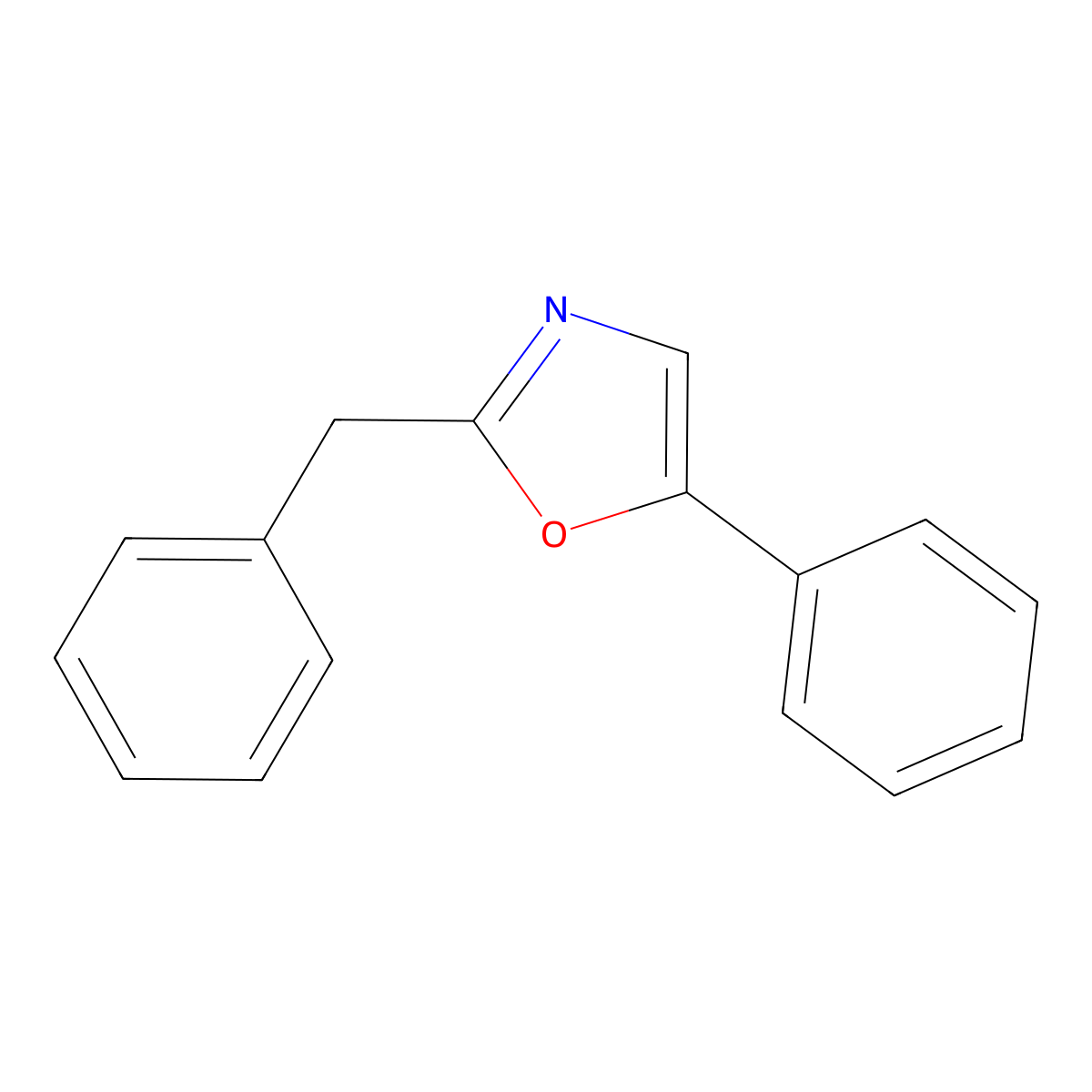 2-Benzyl-5-phenyloxazole molecular structure, CAS 68395-81-3