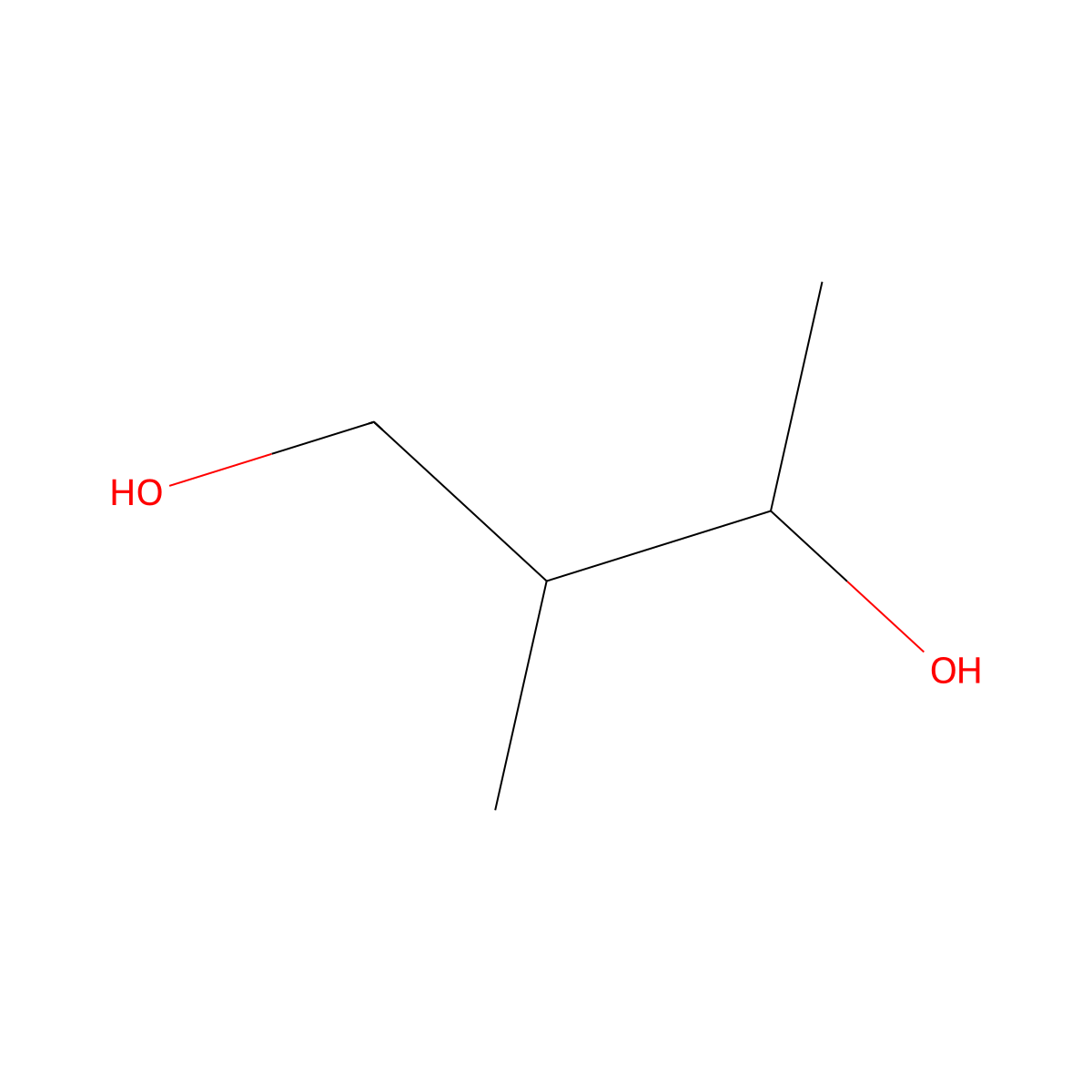 1,3-Butanediol, 2-methyl- molecular structure, CAS 684-84-4