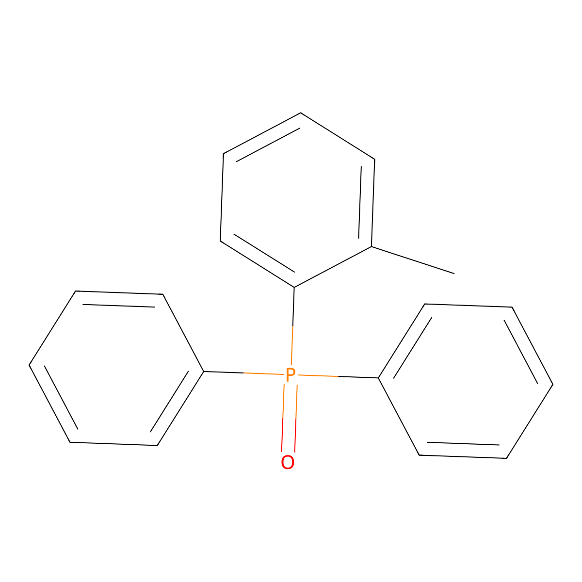 (2-Methylphenyl)(oxo)diphenyl-lambda~5~-phosphane molecular structure, CAS 6840-26-2