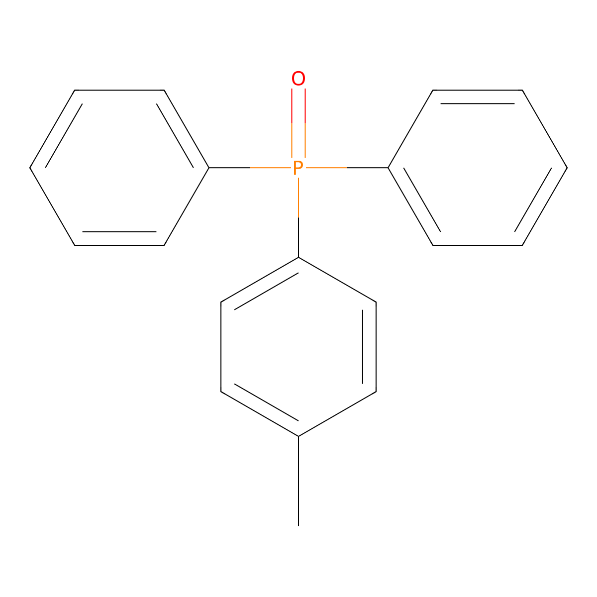 (4-Methylphenyl)(oxo)diphenyl-lambda~5~-phosphane molecular structure, CAS 6840-28-4