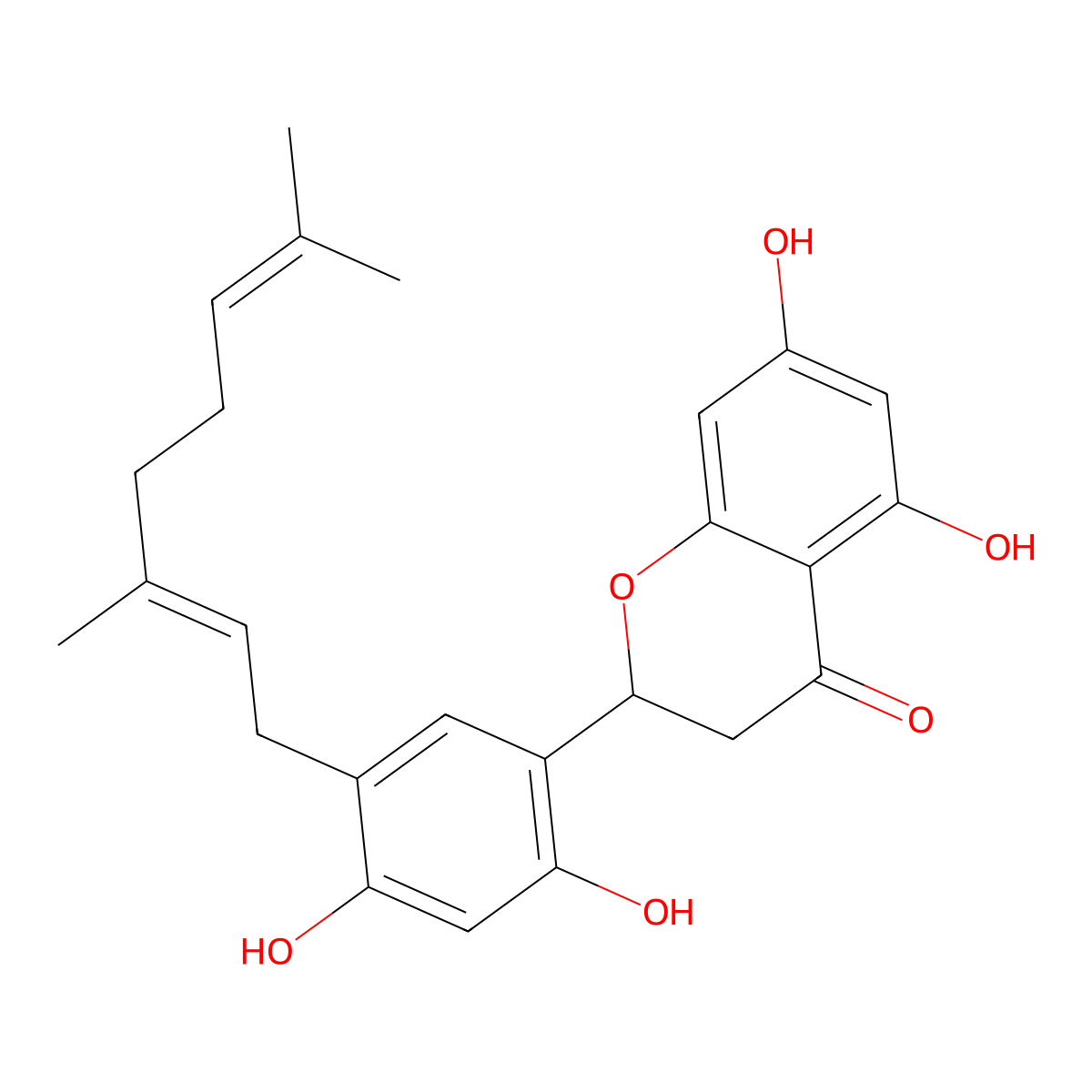 Kuwanon E molecular structure, CAS 68401-05-8