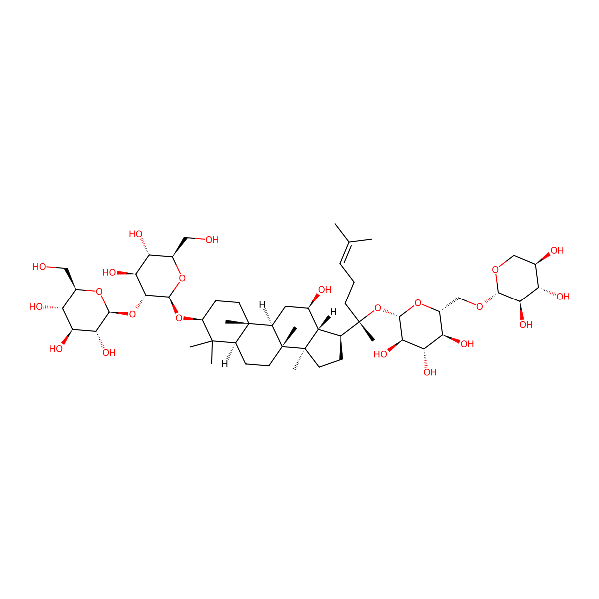 Ginsenoside Rb3 molecular structure, CAS 68406-26-8