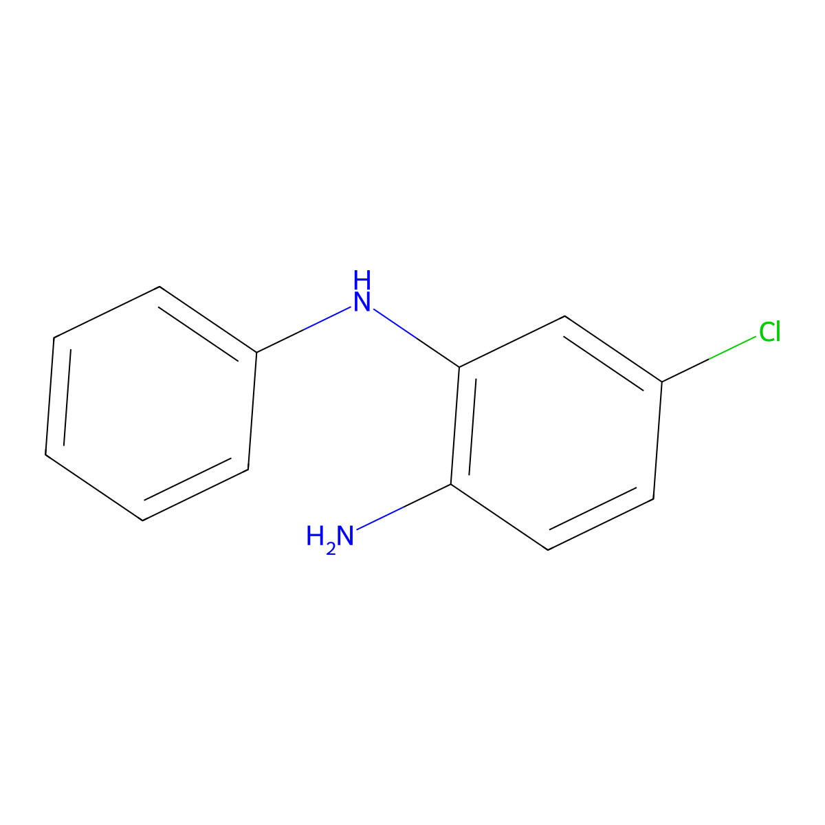 5-Chloro-N-phenylbenzene-1,2-diamine molecular structure, CAS 68406-47-3