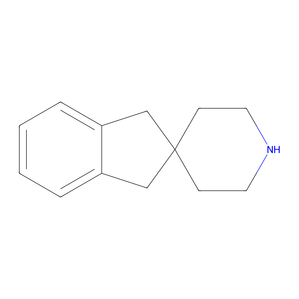 1,3-Dihydrospiro[indene-2,4'-piperidine] molecular structure, CAS 6841-89-0