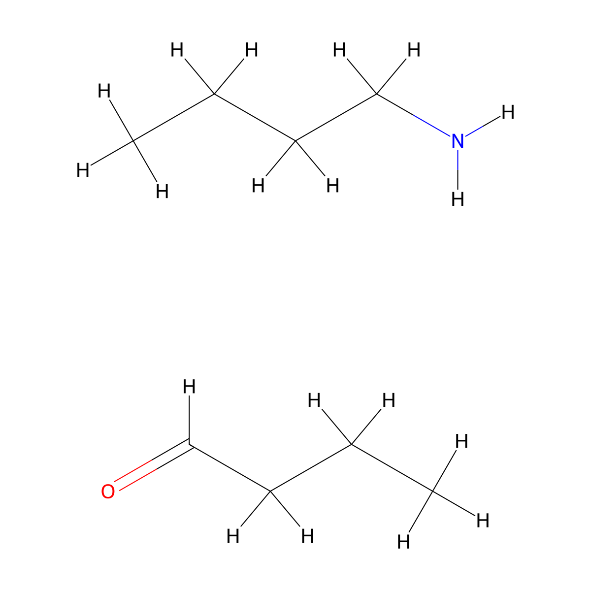Butanal, reaction products with butylamine molecular structure, CAS 68411-19-8