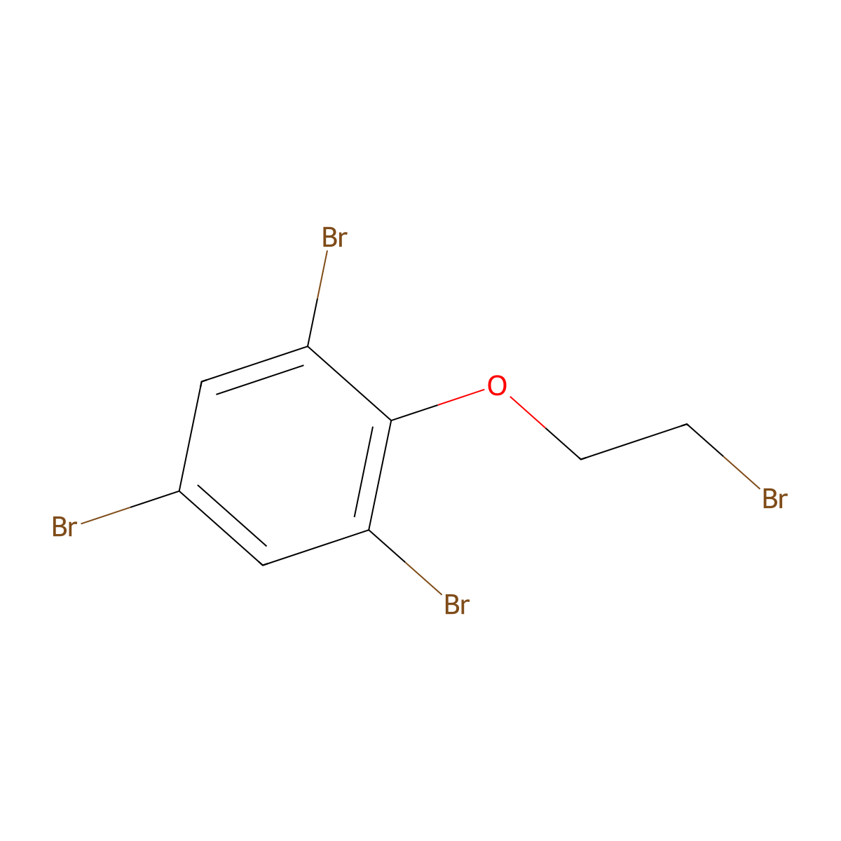 1,3,5-Tribromo-2-(2-bromoethoxy)benzene molecular structure, CAS 68413-71-8