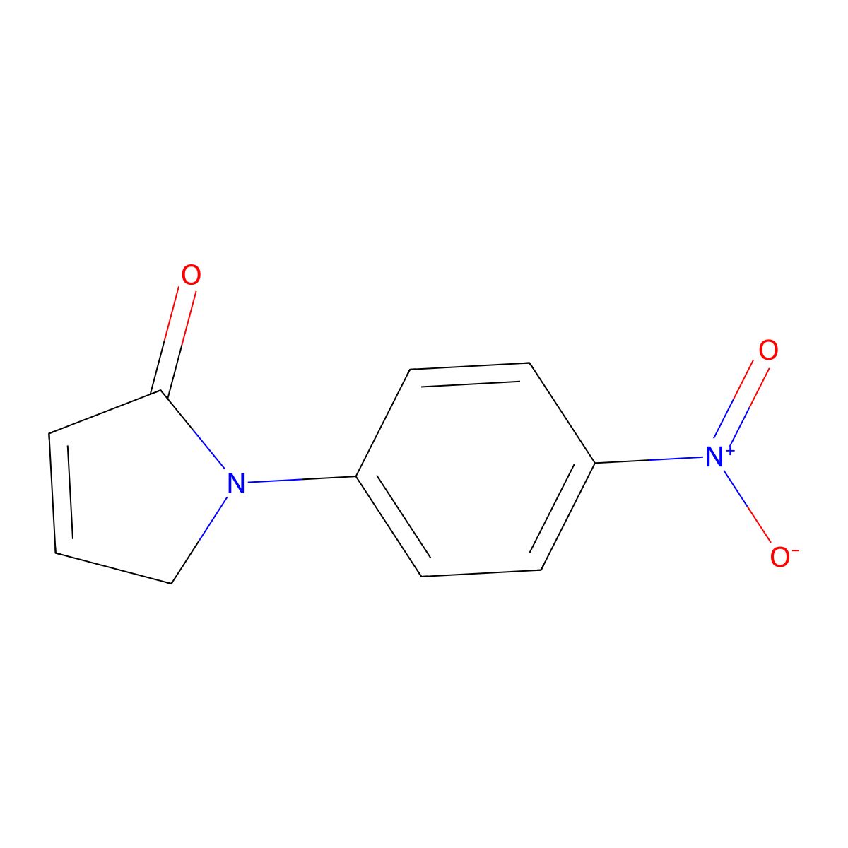 1-(4-nitrophenyl)-1,5-dihydro-2H-pyrrol-2-one molecular structure, CAS 68414-86-8