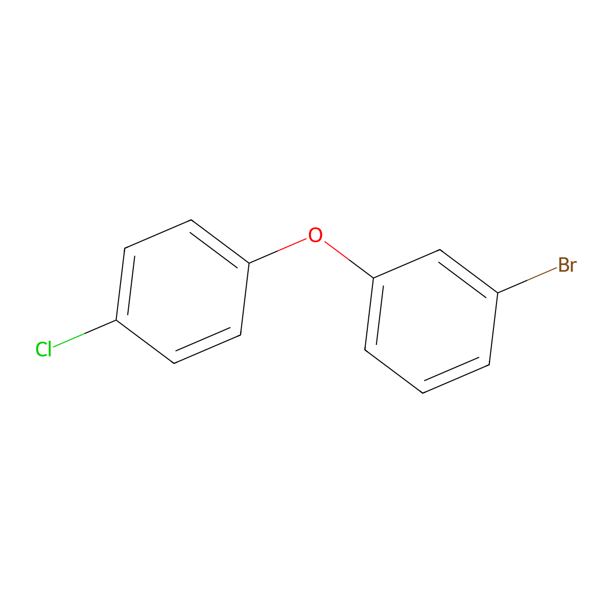 Benzene, 1-bromo-3-(4-chlorophenoxy)- molecular structure, CAS 6842-61-1