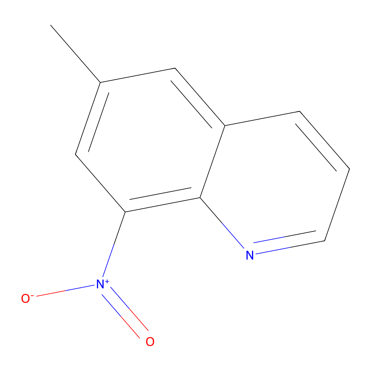 6-Methyl-8-nitroquinoline molecular structure, CAS 68420-92-8