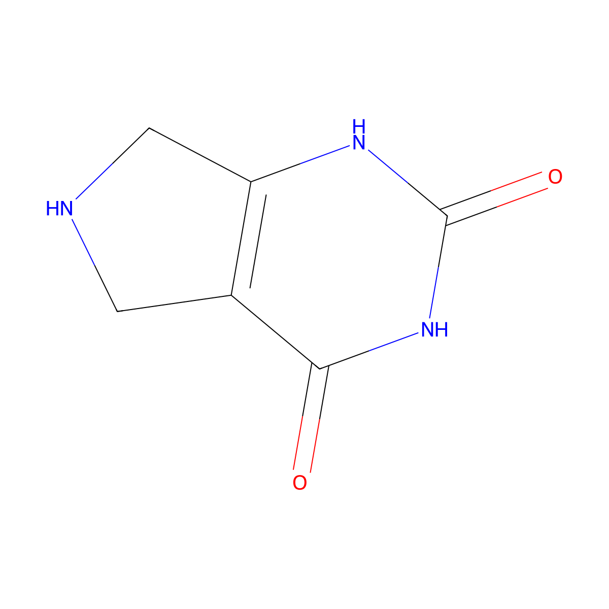 6,7-Dihydro-5H-pyrrolo[3,4-D]pyrimidine-2,4-diol molecular structure, CAS 684202-26-4