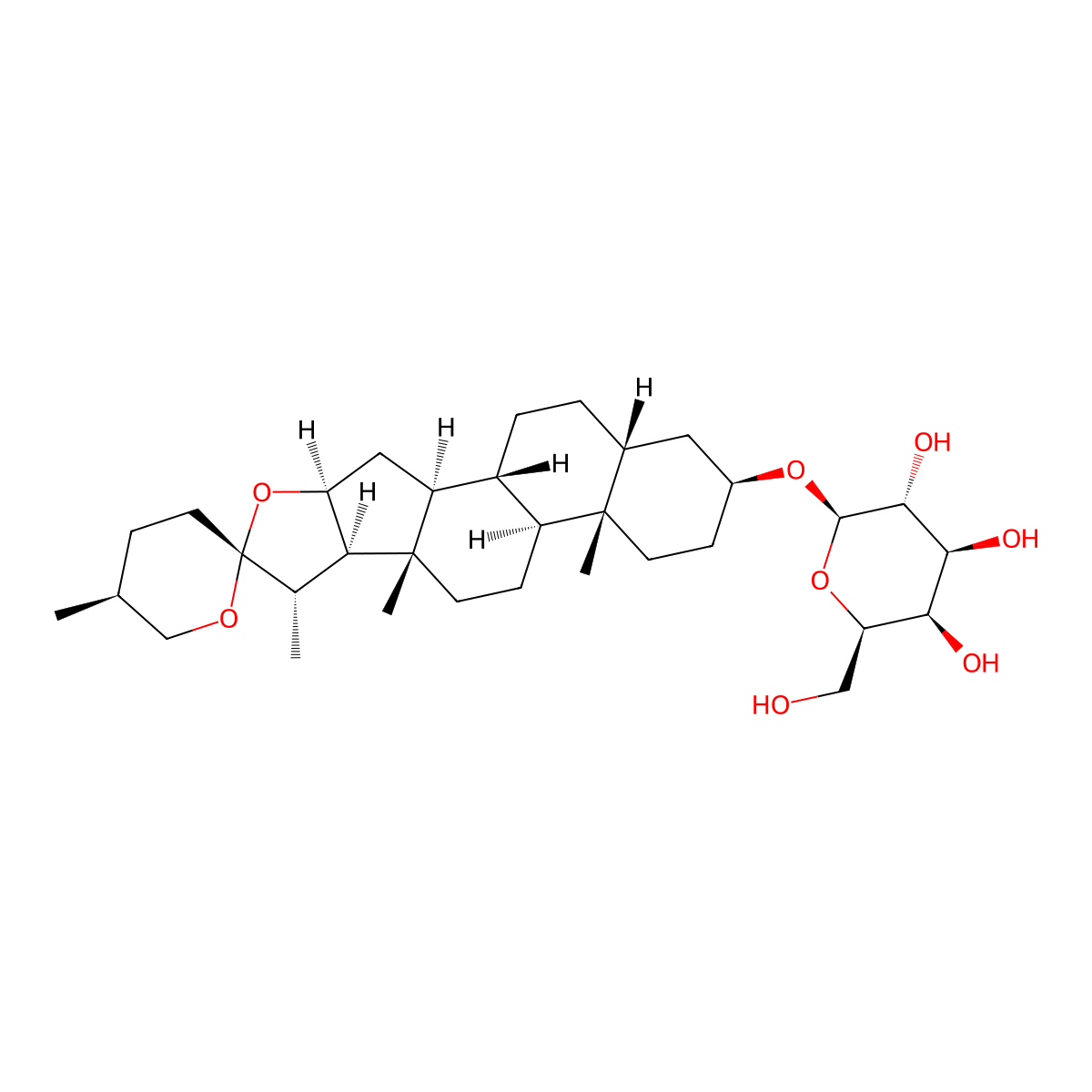 Timosaponin A1 molecular structure, CAS 68422-00-4