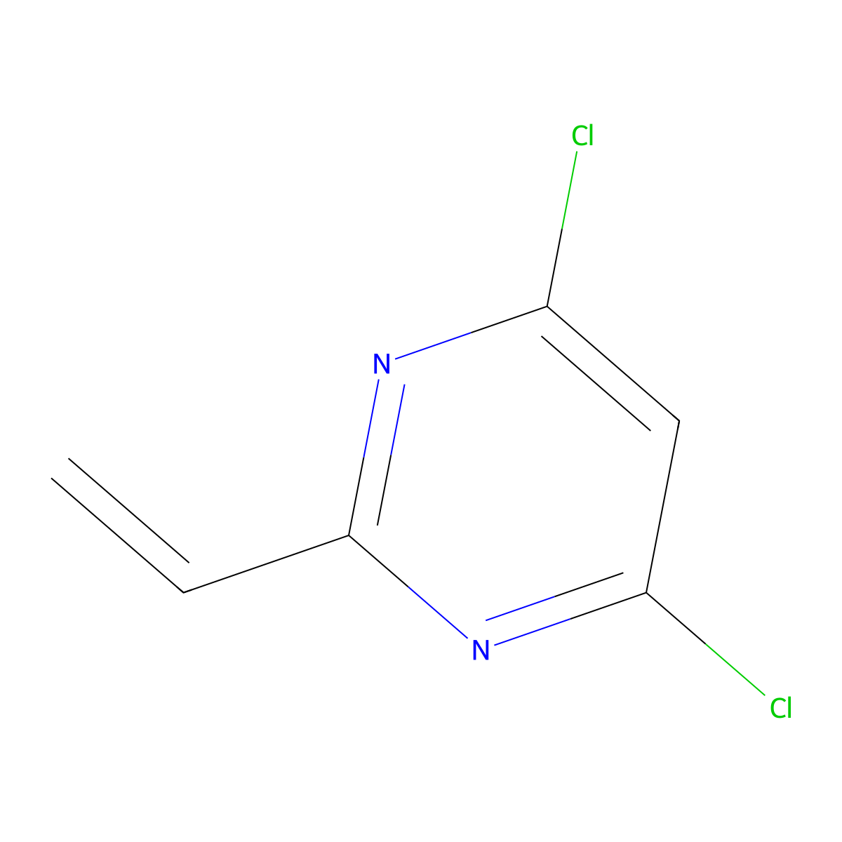4,6-Dichloro-2-vinylpyrimidine molecular structure, CAS 684220-26-6