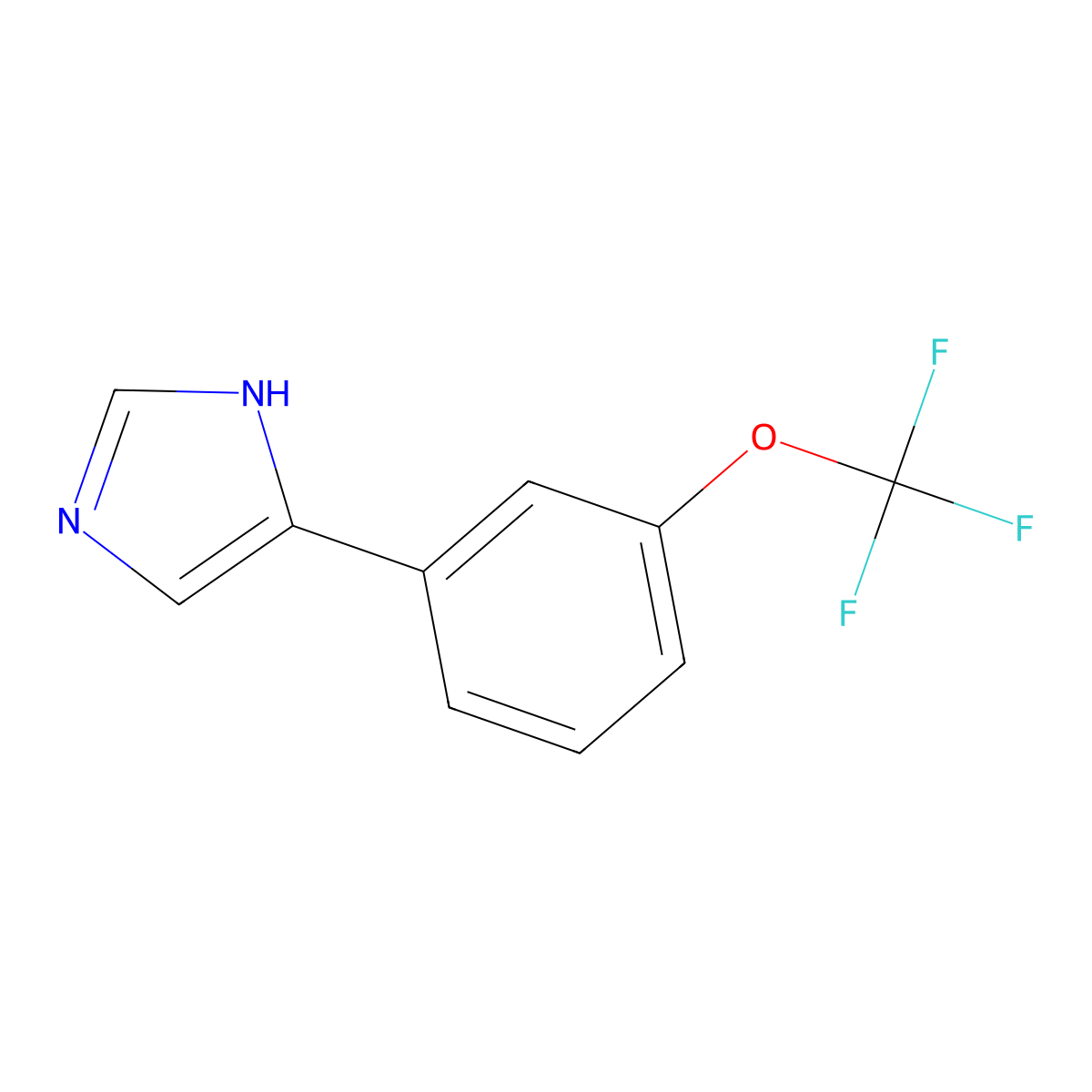 4-(3-trifluoromethoxyphenyl)-1H-imidazole molecular structure, CAS 684220-65-3