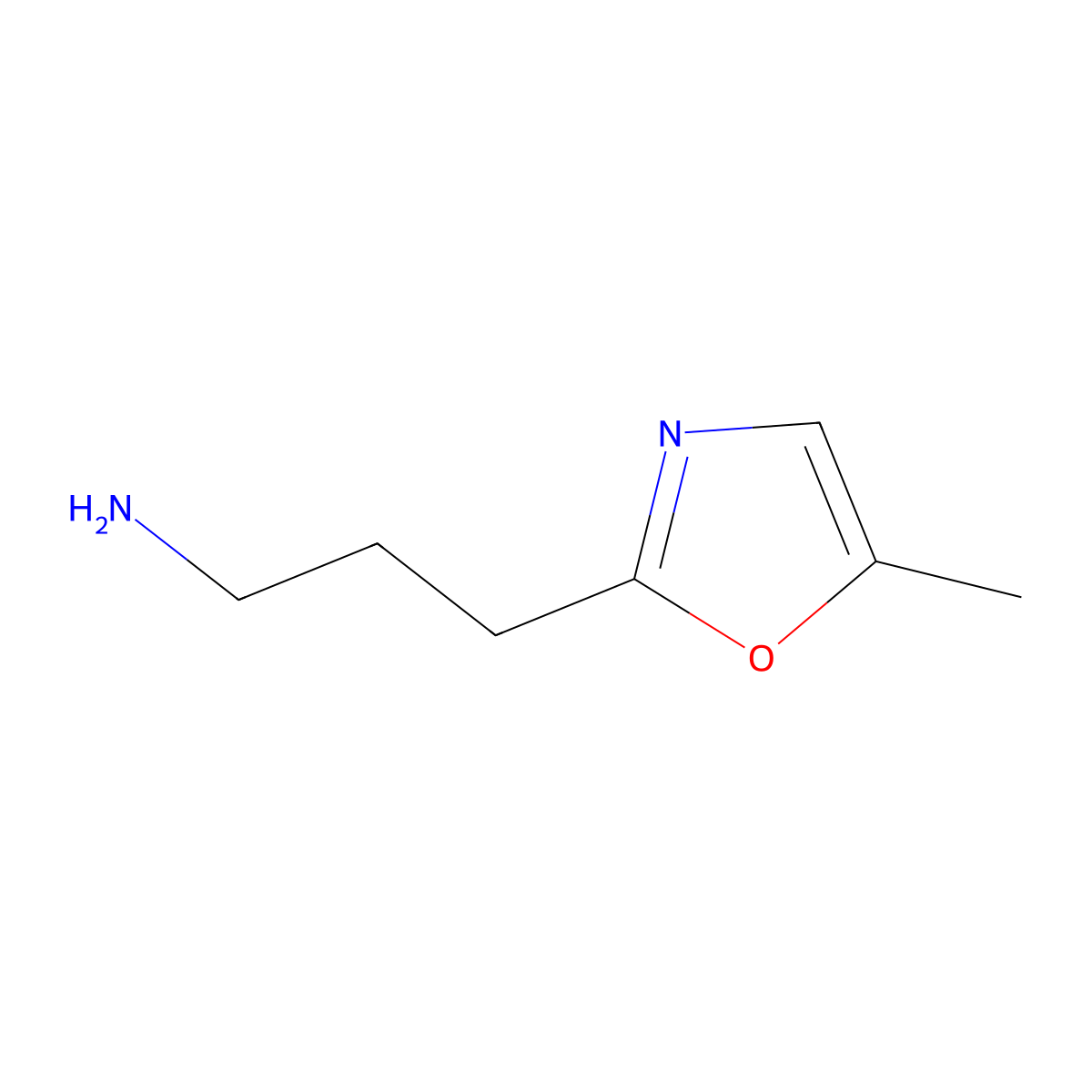 3-(5-Methyloxazol-2-yl)propan-1-amine molecular structure, CAS 684221-33-8