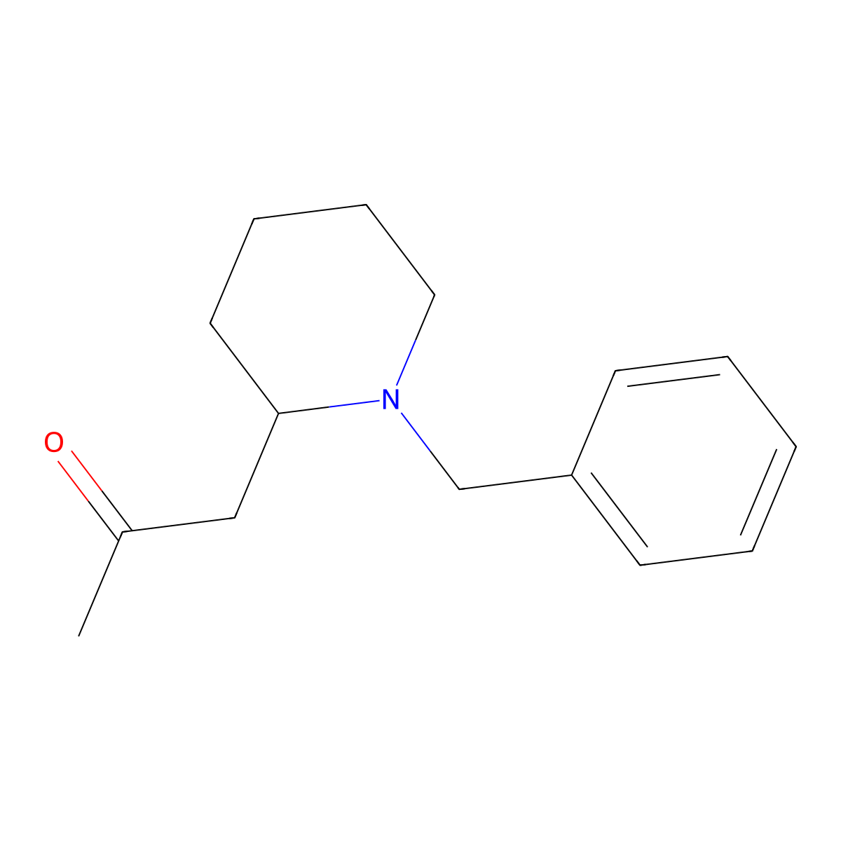1-(1-Benzylpiperidin-2-yl)propan-2-one molecular structure, CAS 68423-31-4