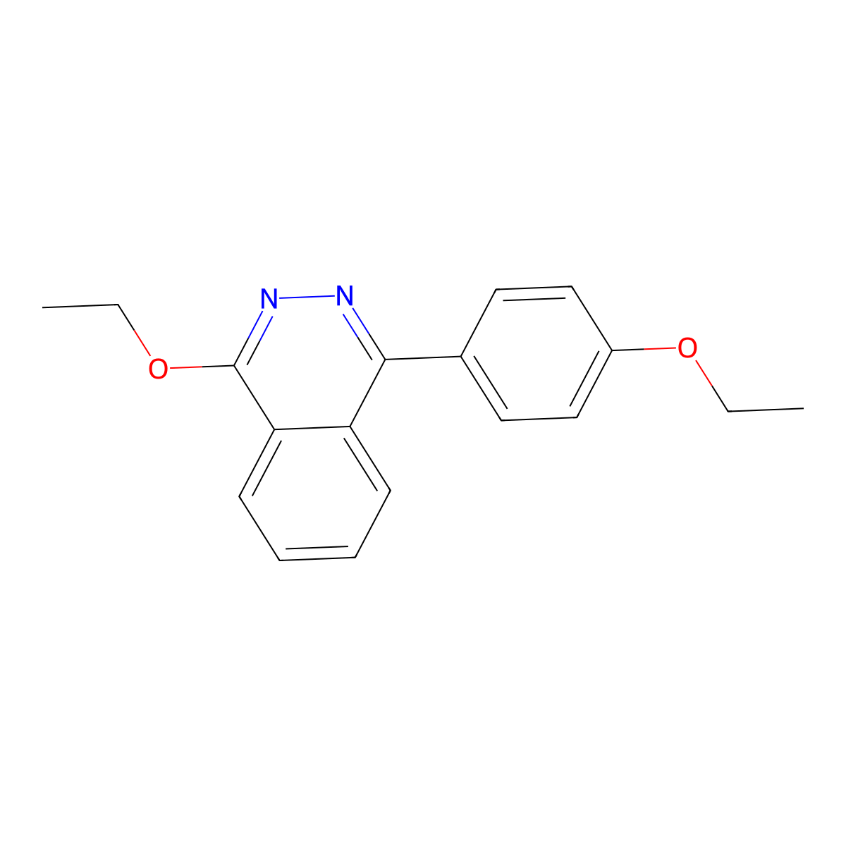 1-Ethoxy-4-(4-ethoxyphenyl)phthalazine molecular structure, CAS 684234-38-6