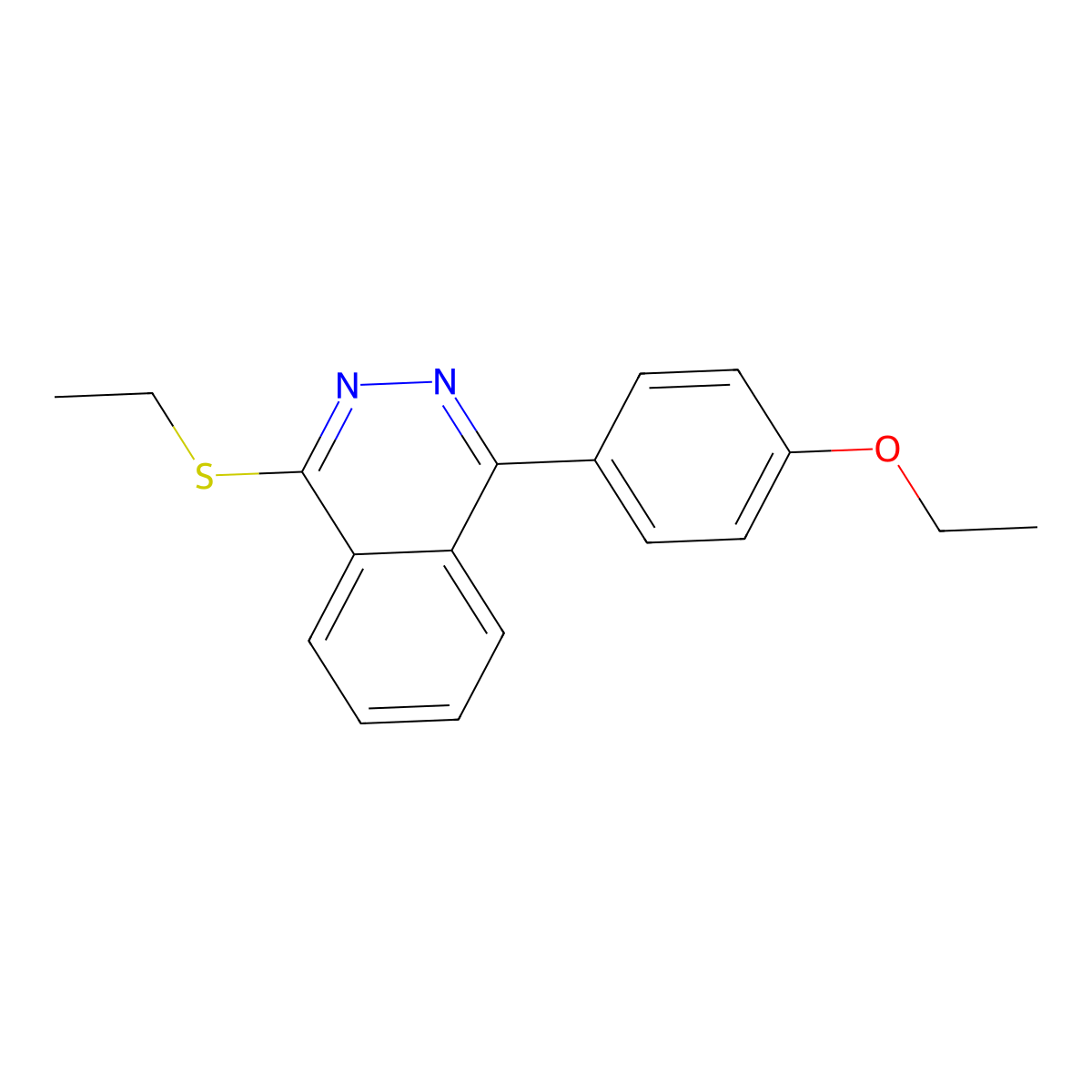 1-(4-Ethoxyphenyl)-4-ethylsulfanylphthalazine molecular structure, CAS 684234-40-0