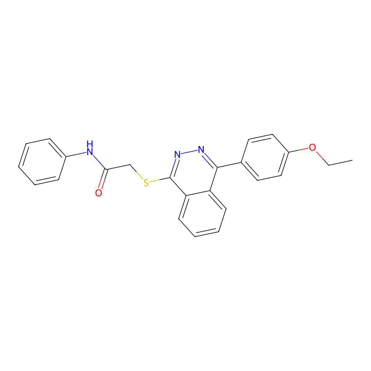 2-[4-(4-ethoxyphenyl)phthalazin-1-yl]sulfanyl-N-phenylacetamide molecular structure, CAS 684234-41-1