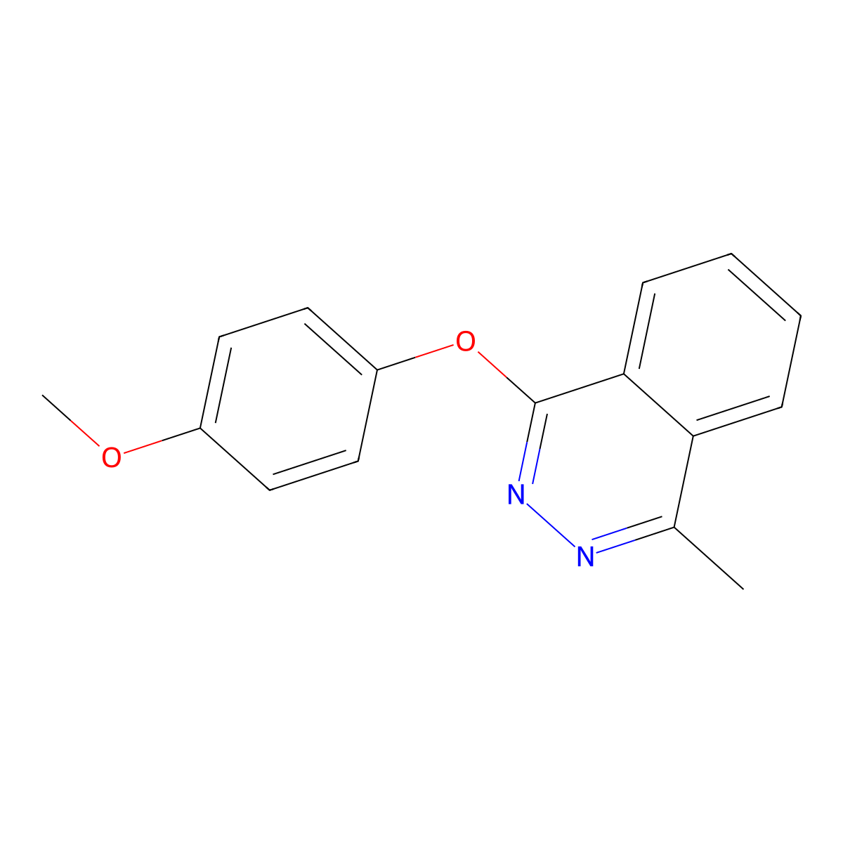 1-(4-Methoxyphenoxy)-4-methylphthalazine molecular structure, CAS 684235-15-2