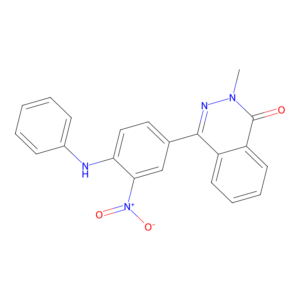 4-(4-Anilino-3-nitrophenyl)-2-methylphthalazin-1-one molecular structure, CAS 684235-20-9