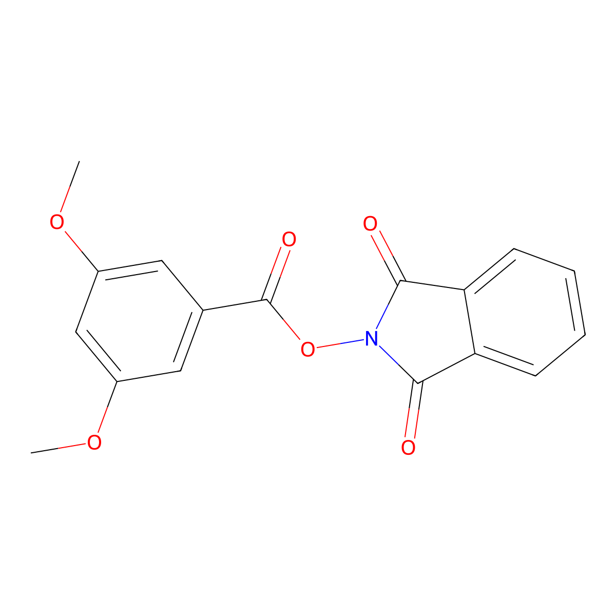 (1,3-Dioxoisoindol-2-yl) 3,5-dimethoxybenzoate molecular structure, CAS 684236-12-2