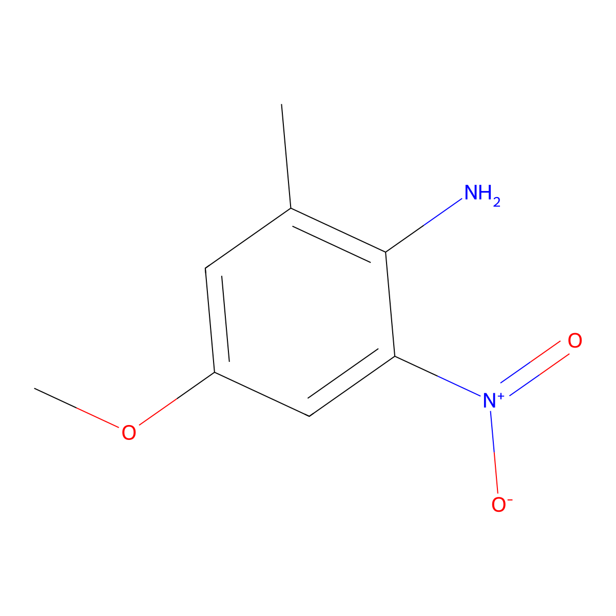 4-Methoxy-2-methyl-6-nitroaniline molecular structure, CAS 684237-54-5