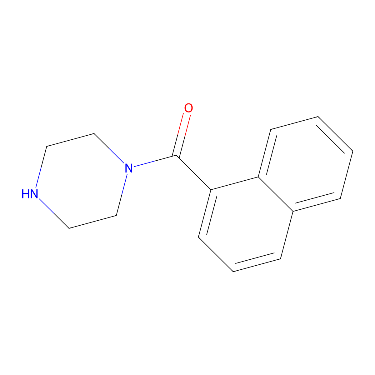 Naphthalen-1-yl(piperazin-1-yl)methanone molecular structure, CAS 684249-34-1
